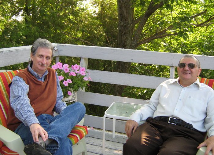 With Dr. Ervin Goldfain, Syracuse, June 2009.jpg